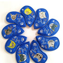 GIH-001, 9 PCS PU Leather Golf Iron Headcovers