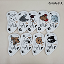 GIH-001, 9 PCS PU Leather Golf Iron Headcovers