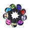 GIH-002, 9 PCS PU Leather Golf Iron Headcovers