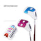 GIH-002, 9 PCS PU Leather Golf Iron Headcovers