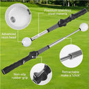 GST-003,Retractable Golf Swing Training Aid,Rhythm Click Sound Warm Up Golf Swing Trainer,Golf Grip Trainer Attachment -Strength & Tempo Training for Chipping Hitting