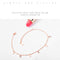 AB-GZ060,Stainless Steel Gold & Silver Anklet Bracelet– Dainty Flower & Zirconia Charm Foot Jewelry