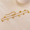 AB-GZ189,Stainless Steel Gold Anklet Bracelet– Dainty Flower & Zirconia Charm Foot Jewelry