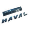 HAVAL-21-FB-RB, 2021 Edition Haval H6 Front & Rear Emblem Cover Set – Easy No-Drill Installation