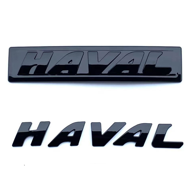 HAVAL-21-FB-RB, 2021 Edition Haval H6 Front & Rear Emblem Cover Set – Easy No-Drill Installation