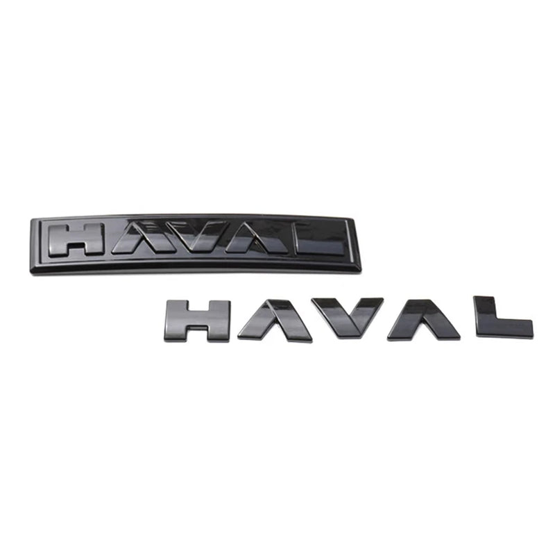 HAVAL-22-FB-RB, 2022+Edition Haval H6 Front & Rear Emblem Cover Set – Easy No-Drill Installation