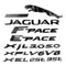 JAGUAR-AWD, High Quality ABS JAGUAR AWD Letters Emblem Sticker