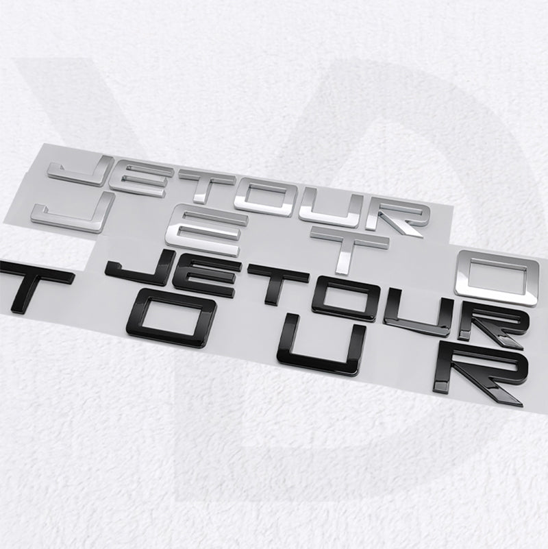 JETOUR-FB-RB, JETOUR Front & Rear Letter Sticker Emblem