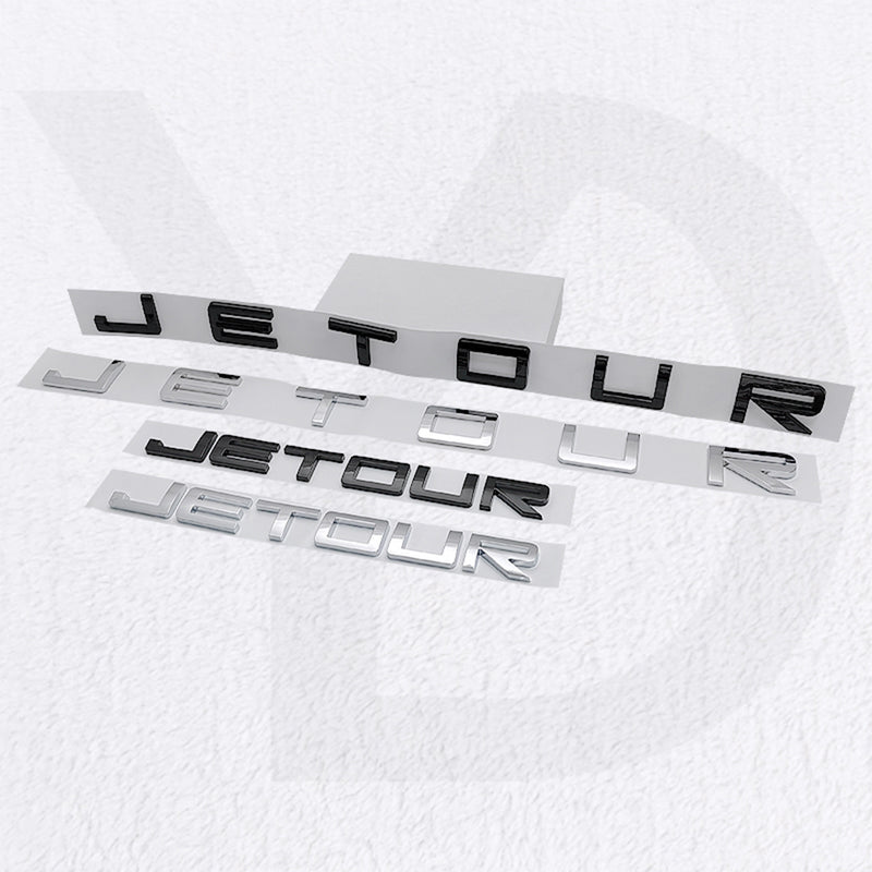 JETOUR-FB-RB, JETOUR Front & Rear Letter Sticker Emblem