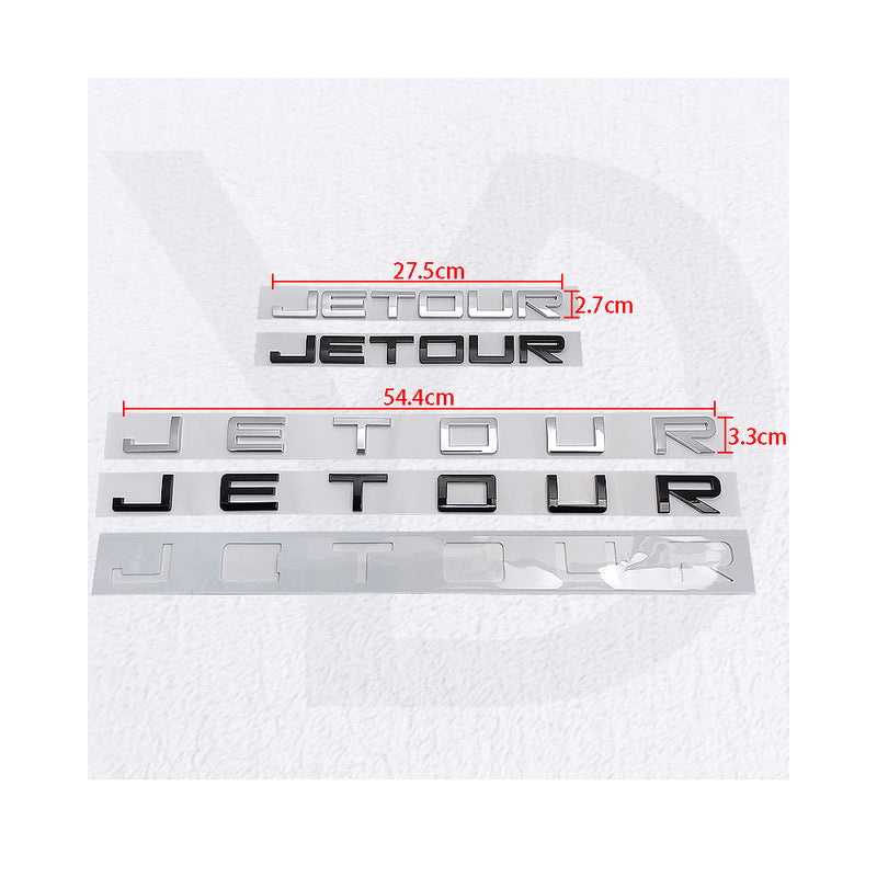 JETOUR-FB-RB, JETOUR Front & Rear Letter Sticker Emblem