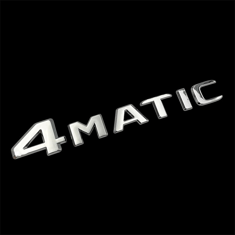 MBZ-4MATIC, High Quality ABS MERCEDES-BENZ  4 MATIC Letters Trunk Emblem Sticker