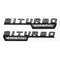 MBZ-BITURBO-4MATIC, 2 PCS High Quality ABS MERCEDES-BENZ  BITURBO-4MATIC Letters Fender Emblem Sticker