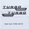 MBZ-TURBO-4MATIC, 2 PCS High Quality ABS MERCEDES-BENZ  TURBO-4 MATIC Letters Fender Emblem Sticker