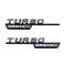 MBZ-TURBO-4MATIC+,  2 PCS High Quality ABS MERCEDES-BENZ  TURBO-4 MATIC+ Letters Fender Emblem Sticker