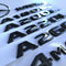 MBZ-A-CLASS-TRUNK LETTERS, High Quality ABS Mercedes-Benz A Class Trunk Letter Emblem Sticker