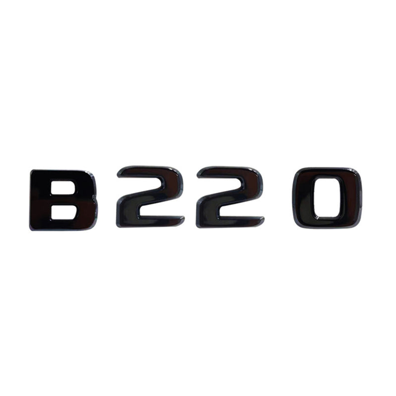 MBZ-B-CLASS-TRUNK LETTERS, High Quality ABS Mercedes-Benz B Class Trunk Letter Emblem Sticker