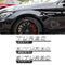 MBZ-BITURBO-4MATIC, 2 PCS High Quality ABS MERCEDES-BENZ  BITURBO-4MATIC Letters Fender Emblem Sticker