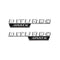 MBZ-BITURBO-4MATIC, 2 PCS High Quality ABS MERCEDES-BENZ  BITURBO-4MATIC Letters Fender Emblem Sticker
