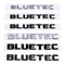 MBZ-BLEUTEC, High Quality ABS MERCEDES-BENZ BLUETEC Letters Trunk Emblem Sticker