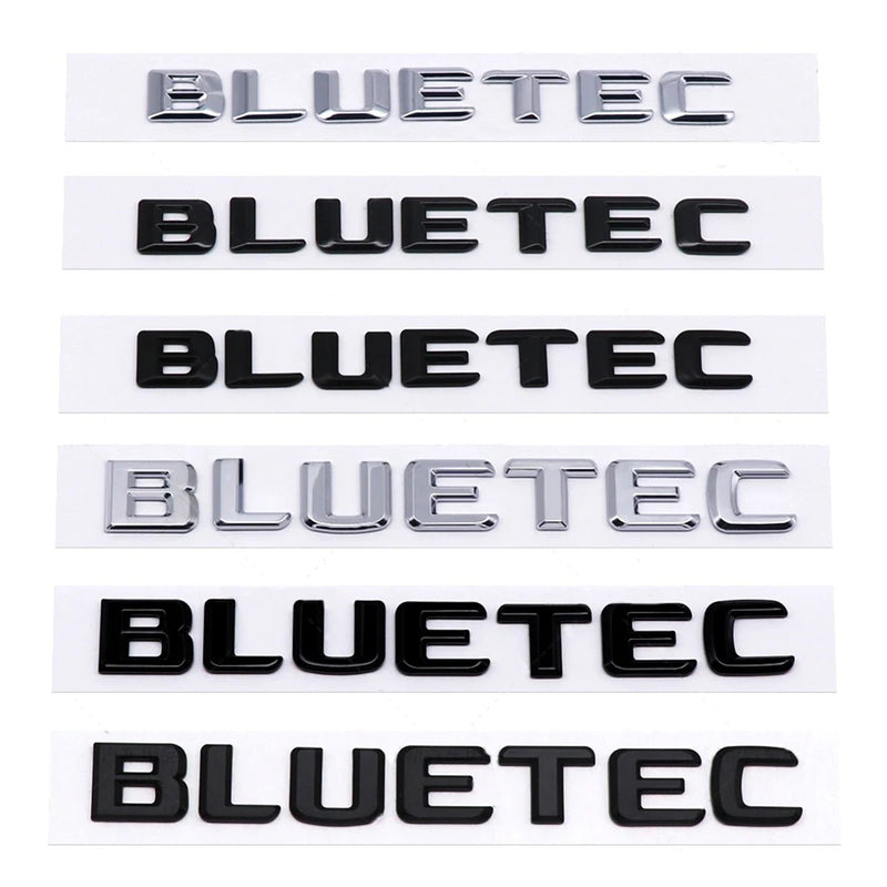 MBZ-BLEUTEC, High Quality ABS MERCEDES-BENZ BLUETEC Letters Trunk Emblem Sticker