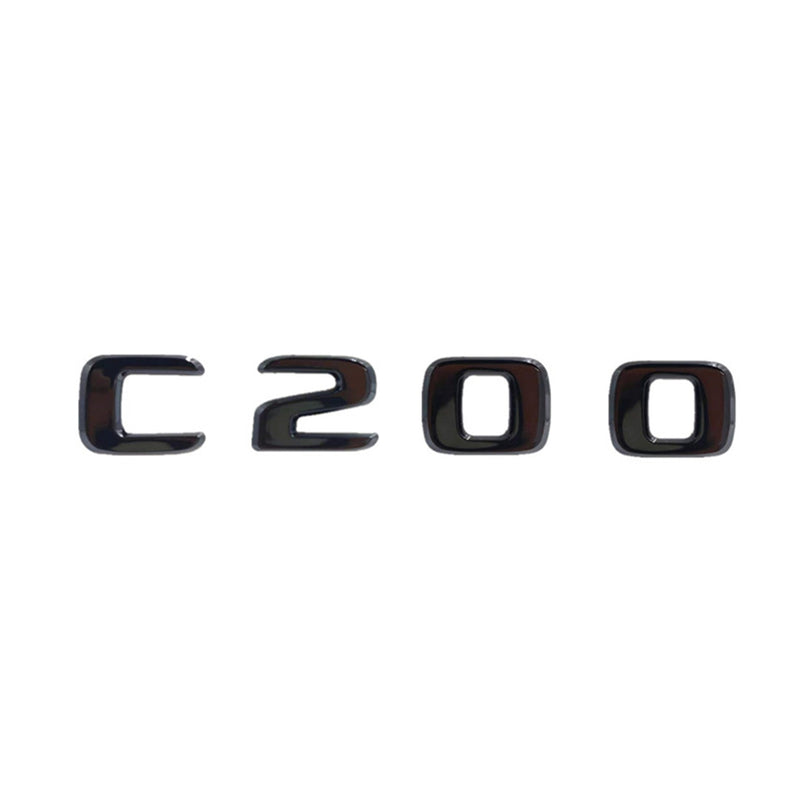 MBZ-C-CLASS-TRUNK LETTERS, High Quality ABS Mercedes-Benz C Class Trunk Letter Emblem Sticker