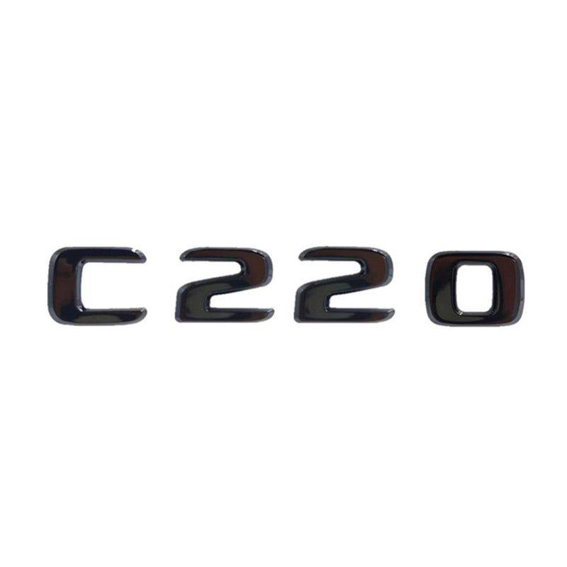 MBZ-C-CLASS-TRUNK LETTERS, High Quality ABS Mercedes-Benz C Class Trunk Letter Emblem Sticker