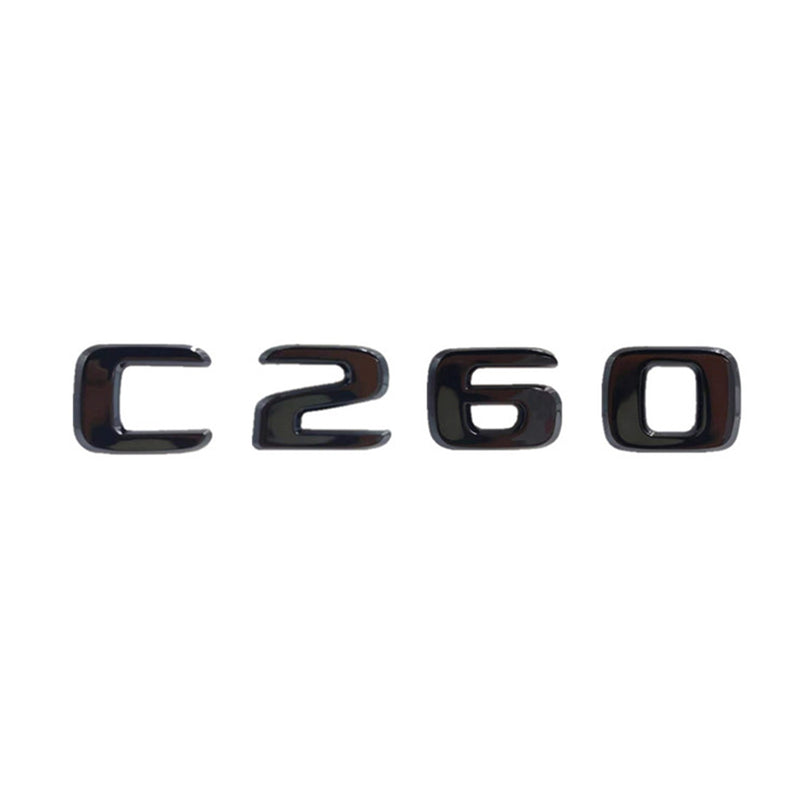 MBZ-C-CLASS-TRUNK LETTERS, High Quality ABS Mercedes-Benz C Class Trunk Letter Emblem Sticker