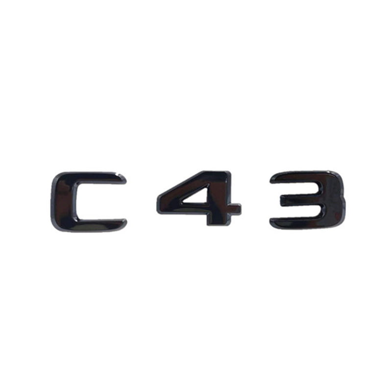 MBZ-C-CLASS-TRUNK LETTERS, High Quality ABS Mercedes-Benz C Class Trunk Letter Emblem Sticker