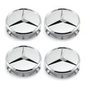 MBZ-RIMCAP-75, Pack 4 Hub Caps 75mm Blue For Mercedes Logo Emblem Center Wheel Cap