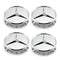 MBZ-RIMCAP-75, Pack 4 Hub Caps 75mm Blue For Mercedes Logo Emblem Center Wheel Cap