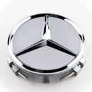 MBZ-RIMCAP-75, Pack 4 Hub Caps 75mm Blue For Mercedes Logo Emblem Center Wheel Cap