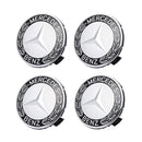 MBZ-RIMCAP-75A, Pack 4 Hub Caps 75mm Blue For Mercedes Logo Emblem Center Wheel Cap