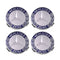 MBZ-RIMCAP-75A, Pack 4 Hub Caps 75mm Blue For Mercedes Logo Emblem Center Wheel Cap