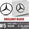 MBZ-TB -W205-C-1621, Mercedes-Benz C Class Trunk Lid Star Emblem Badge Genuine Original,Part No. A 205 817 45 00