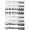 MBZ-V8-BITURBO-4MATIC+, 2 PCS High Quality ABS MERCEDES-BENZ V8-BITURBO-4MATIC+ Letters Fender Emblem Sticker