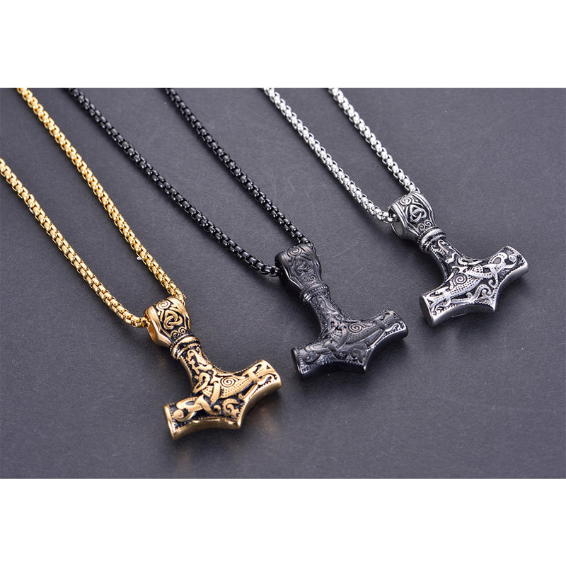 NL-029, Thor's Hammer Titanium Necklace