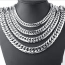 NL-CB001,Titanium Steel Cuban Necklace