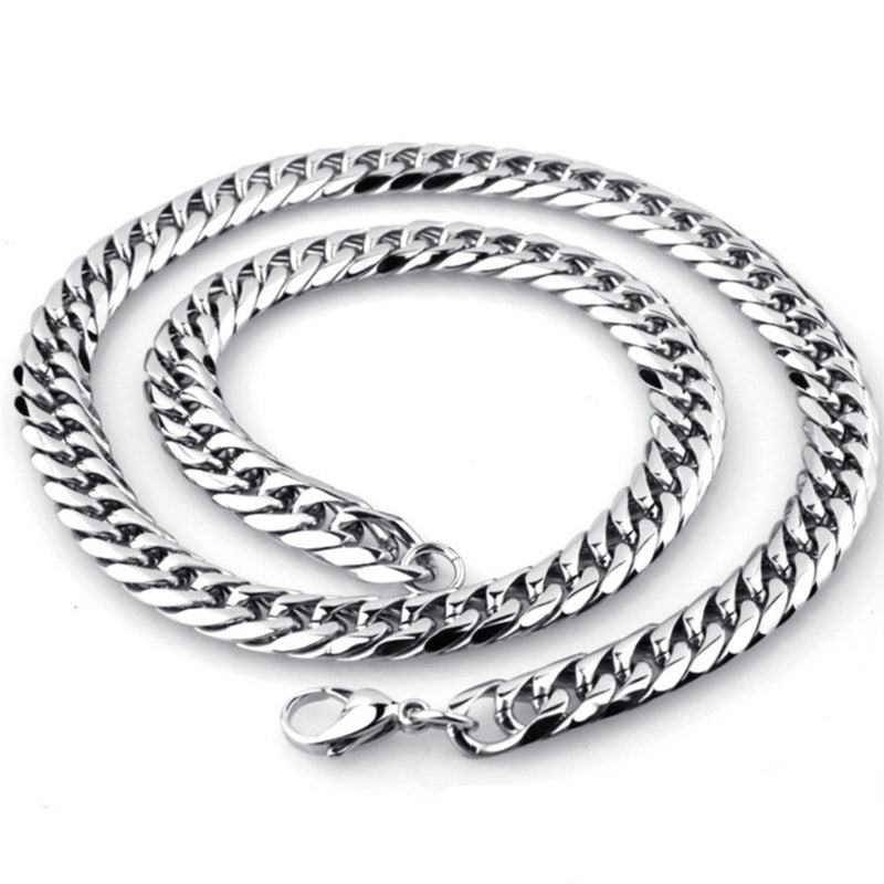 NL-CB001,Titanium Steel Cuban Necklace