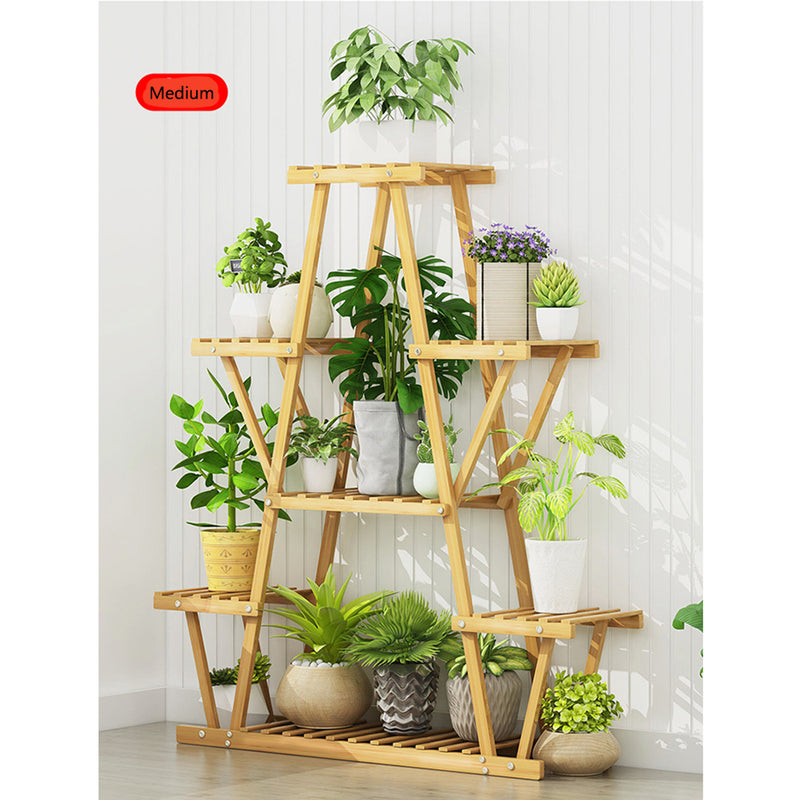 PPS-004, ECO Bamboo-Wood Foldable Plant Pot Stand