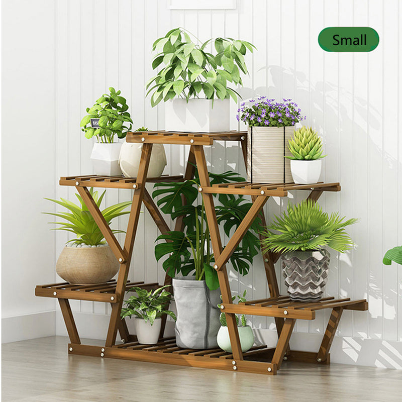 PPS-004, ECO Bamboo-Wood Foldable Plant Pot Stand