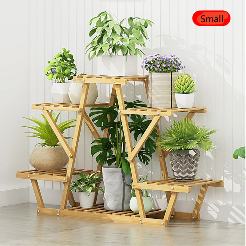 PPS-004, ECO Bamboo-Wood Foldable Plant Pot Stand