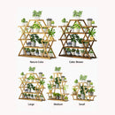 PPS-004, ECO Bamboo-Wood Foldable Plant Pot Stand