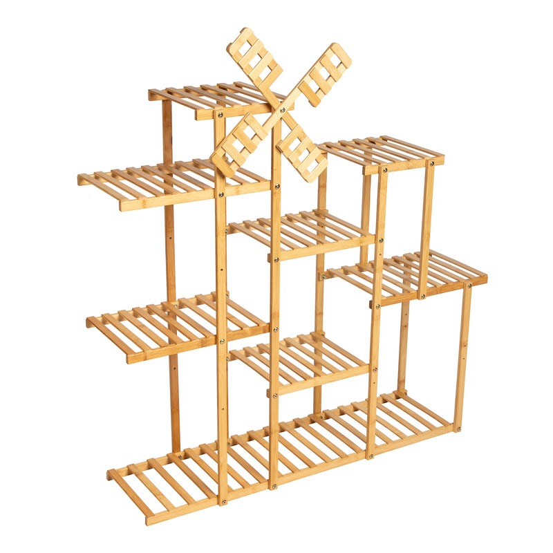 PPS-005, ECO Bamboo-Wood Foldable Plant Pot Stand