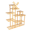 PPS-005, ECO Bamboo-Wood Foldable Plant Pot Stand