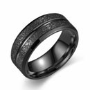 RG-A170，Classic Brushed Titanium Steel Ring for Couples – 8mm Wide