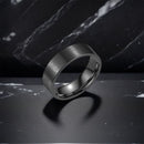 RG-A172，Classic 6mm Brushed Stainless Steel Ring for Couples – Silver / Black / Gold (Size 5–13)