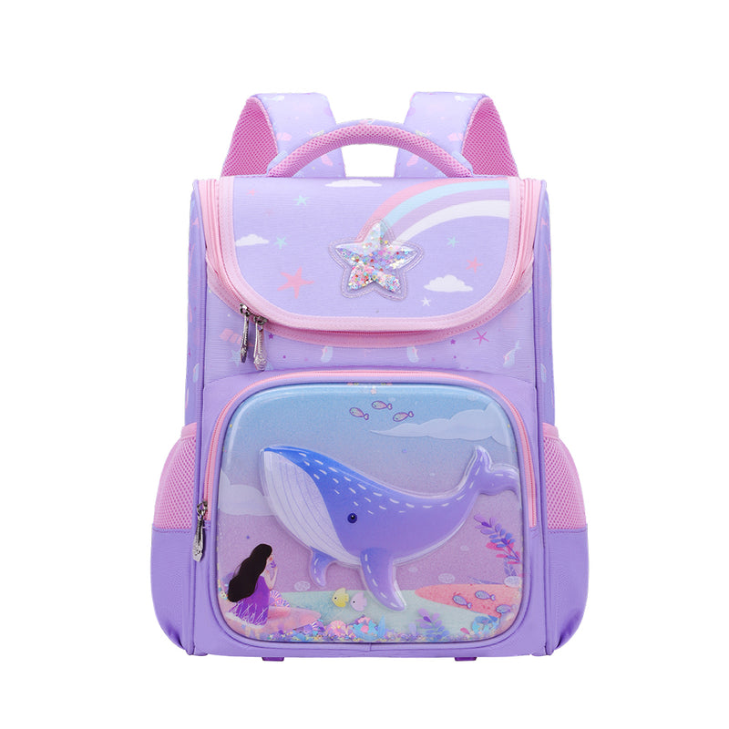 SBP-9393, High Quality 3D Whale Pre-School Backpack