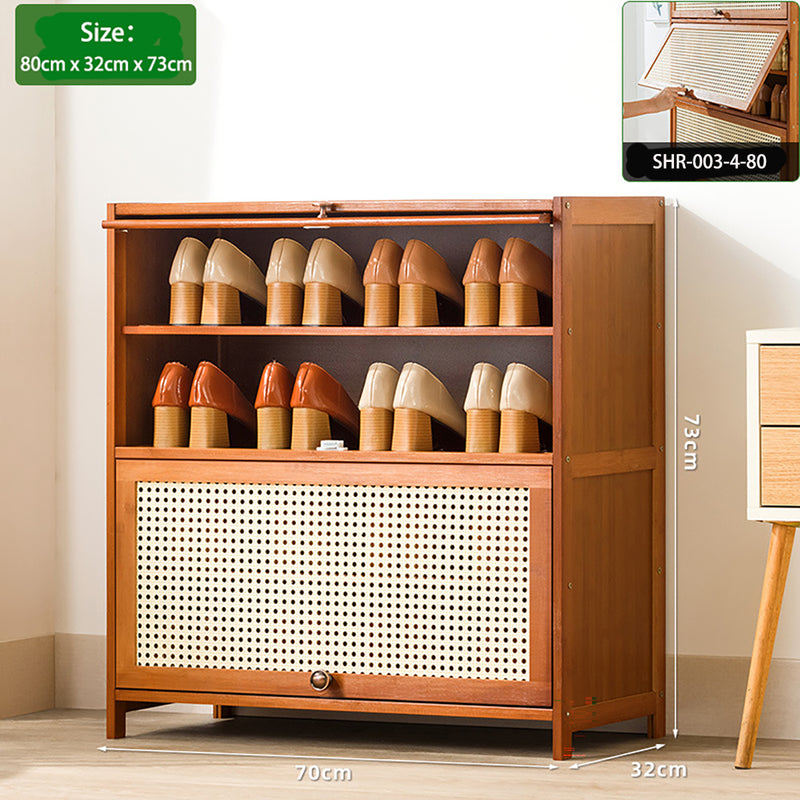 SHR-003, Modern Bamboo-Wood  Shoes Rack