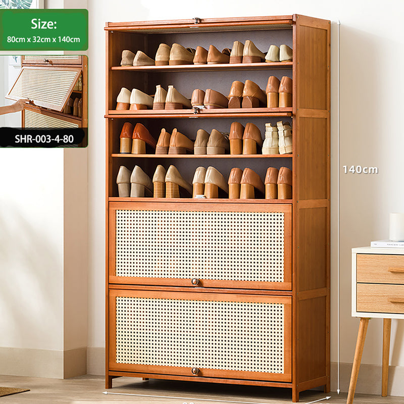 SHR-003, Modern Bamboo-Wood  Shoes Rack