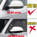 SMC-001-AUDI-A4-0912, AUDI A4 2009~2012,Q3 2009~2012,A5/S6 2009,A6 2009~2011, S8 2008~2009, A3/S3/A8 2009~2010, M Style Gloss Black Side Mirror Covers –  Overlay